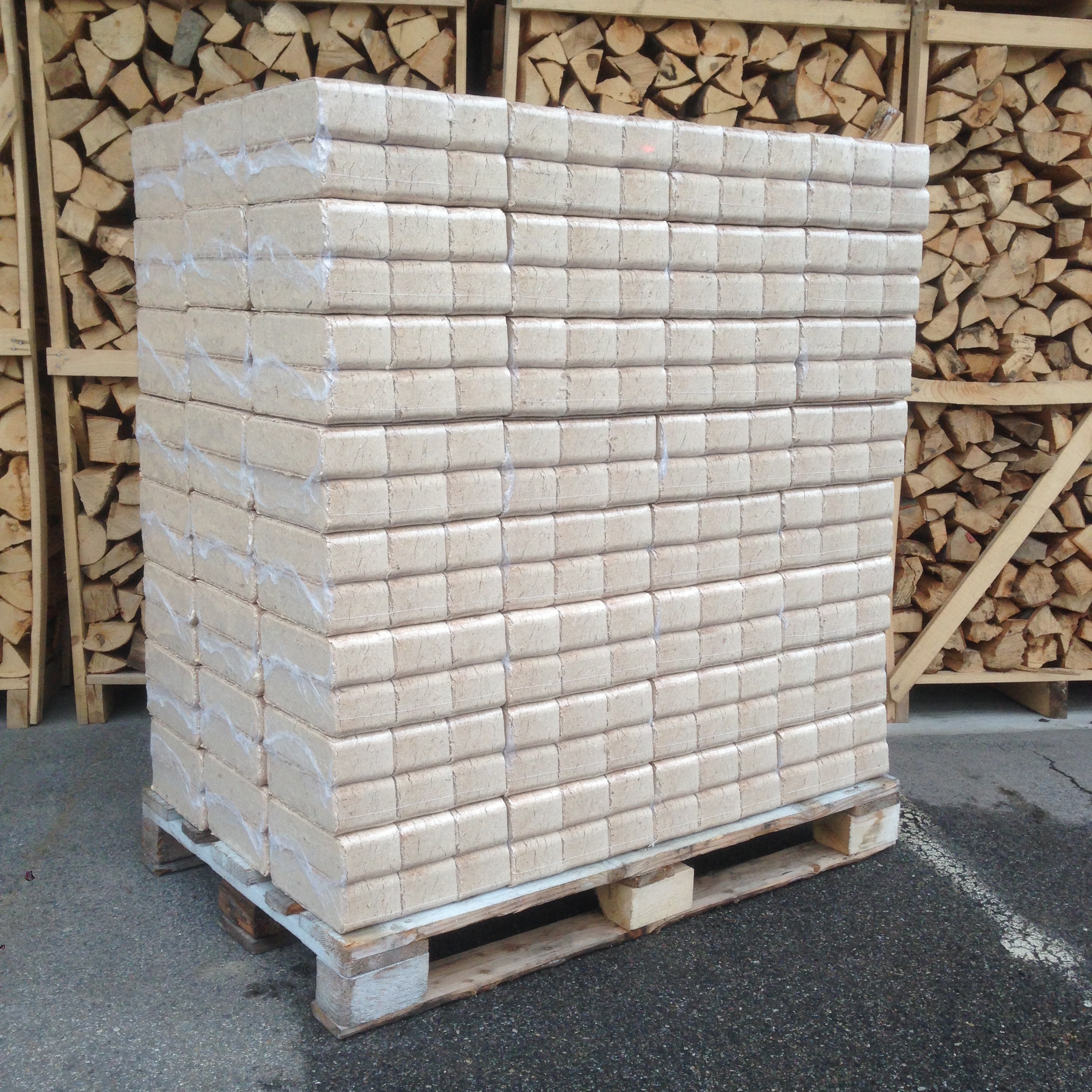 Holzbriketts XXL aus Hartholz, eckig